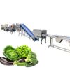 Vegetables and fruits cleaning line vegetable diced bubble washing machine dewater machine