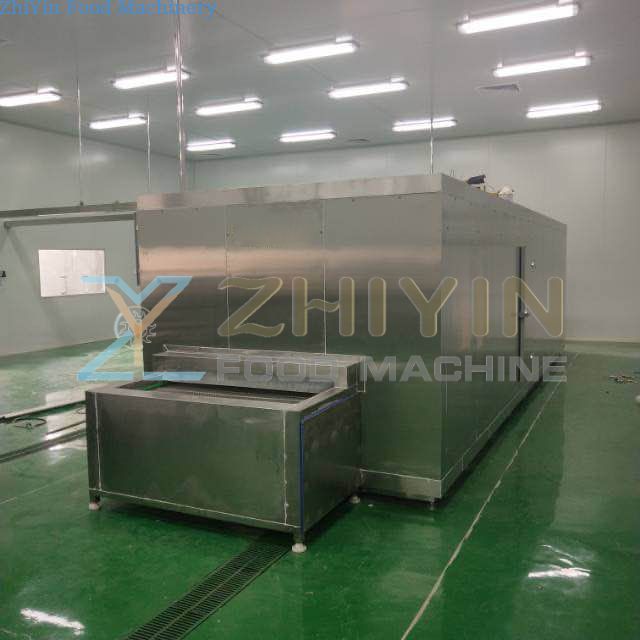 seafood frozen machine, dumpling low temperature quick-freezing machine Frozen French fries line IQF machine