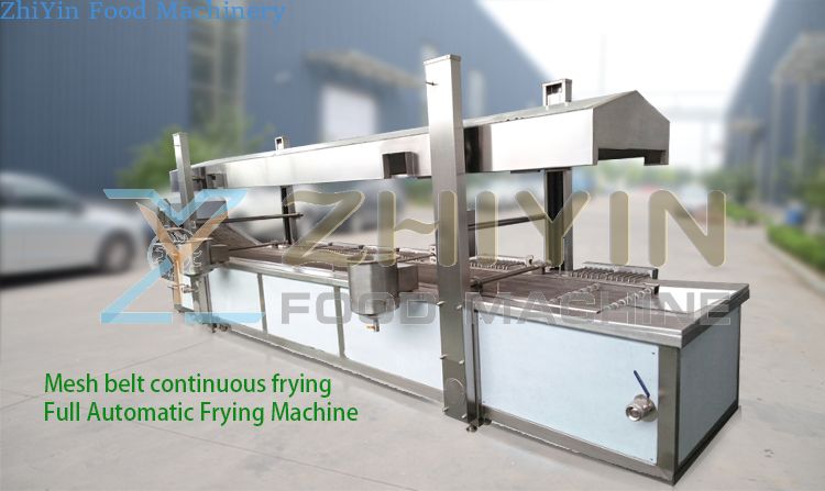 Full automatic 300-500KG/H industry potato chips fried chicken french fries frying machine