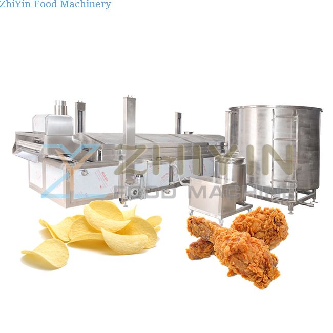 Gas Heating Dumpling Instant Noodle Frying Machine Industrial snack frying machine Potato Chips/French Fries Fryer