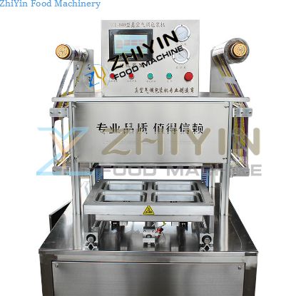 Mutton Beef Roll Box Filling Nitrogen Packaging Machine Cooking Hot Pot Meat Piece Box Sealing Machine Box Sealing Machine