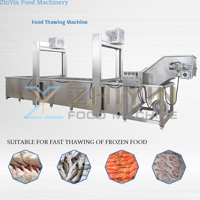 Frozen meat thawing machine CE certification machinery Quick-frozen food thawing machine 1000kg/h