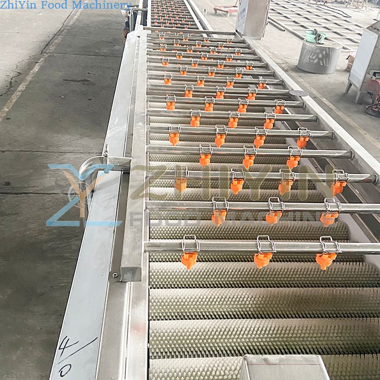 Root vegetable cleaning machine, parallel roller peeling machine, jujube washing machine, cucumber washer