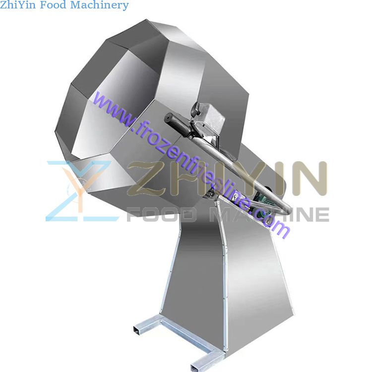 automatic food snacks flavoring machine groundnut seasoning machine drum coating and seasoning machine