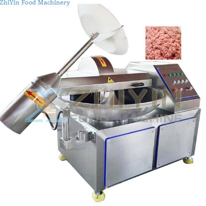 Meat Stuffing Machine Shredder Meatball Chopping Emulsifying Machine Frequency Conversion Chopping Machine Commercial Chopping Vegetable Equipment