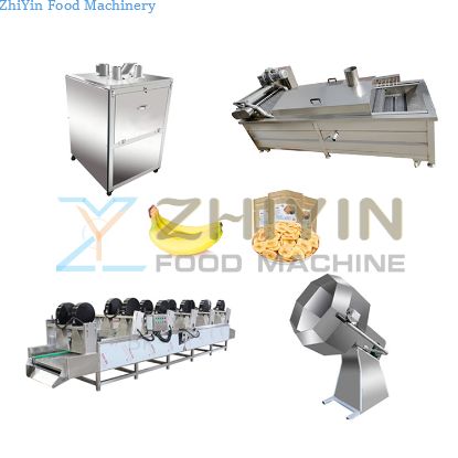 Fully Automatic Banana Chips Making Machine Snack Frying Machine