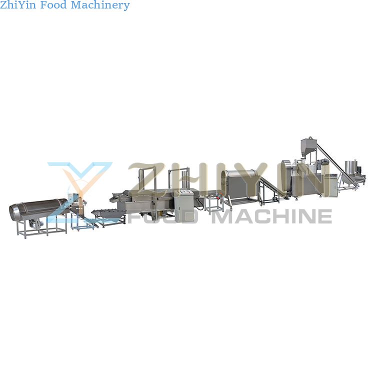 Puffed food production and processing equipment, fried Cheeto millet strip jiangmi strip leisure puffed food production line