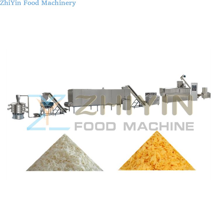 Puffed Bread Crumbs Equipment, Block Flaky Bread Crumbs Production Line, Crumb Bread Crumbs Production Equipment Chicken Fillet Flour