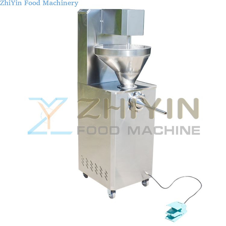 Electric Sausage Filler Machine Sausage Filling Smocking Pump Shirring Process 50L Fish Sausage Stuffer Machine