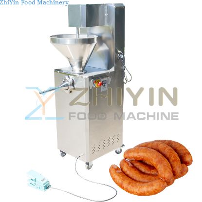 Automatic Electric Speed Regulation 50L Sausage Filler Machinery Commercial Multi-Functional Ham Sausage Filling Machine