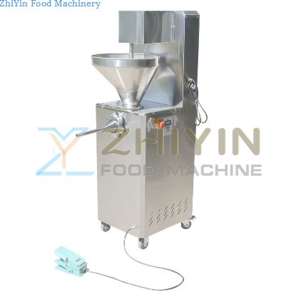 Automatic Electric Sausage Filler Machinery Large capacity 50L hopper Commercial Multi-Functional Ham Sausage Filling Machine