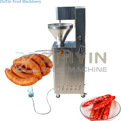 Electric Sausage Filler Machinery Sausage Processing Mixer Hydraulic Bind Sausage Single Head Enema Machine