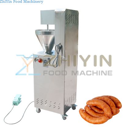 Fully Automatic Electric Sausage And Beef Stuffing Machine Adjustable Speed Sausage Filling Processing Machine Equipment