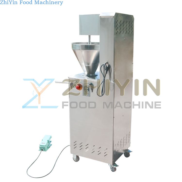 Electric Fully Automatic Sausage Meat Stuffing Machine Variable Frequency Speed Sausage Filling Processing Equipment