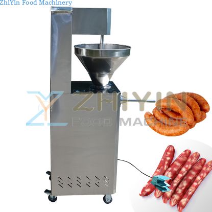 Electric Sausage Meat Filling Machine With Variable Frequency Speed Control Fully Automatic Sausage Processing Filling Machine