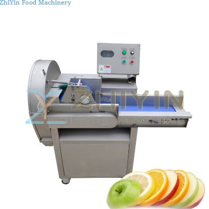 SUS304 Surface Scrub Root Vegetable Cutting Machine Stem Vegetables and fruit Slicer Cucumber Eggplant Radish Potato Slicing Machine