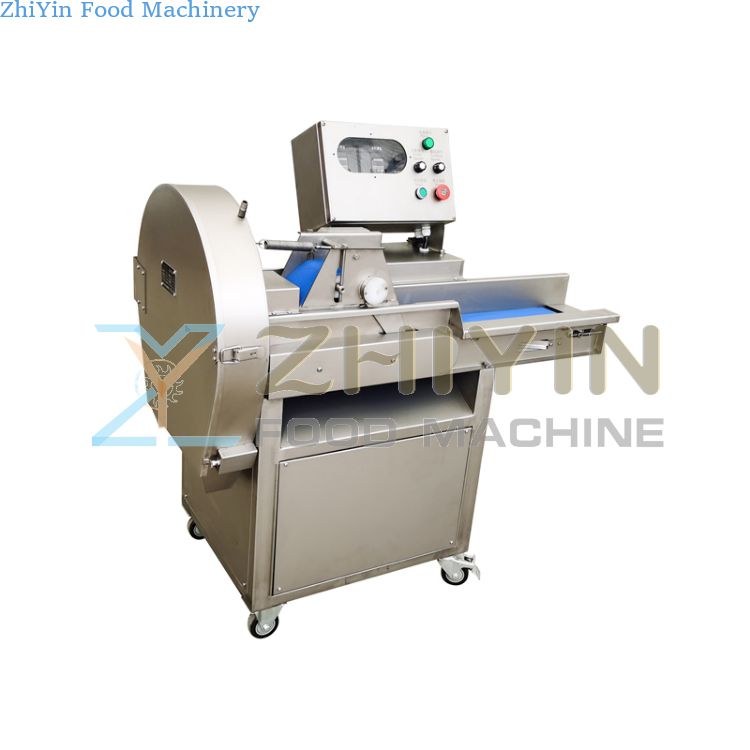 SUS304 Surface Sand Blasting Vegetable Cutting Equipment Stem Vegetable Root Vegetables Slicing Machine Celery White Diamond Cutting Machine