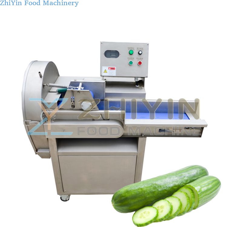 SUS304 Surface Sand Blasting Vegetable Cutting Equipment Stem Vegetable Slicing Shredding Prefabricated Vegetable Cutting Machine