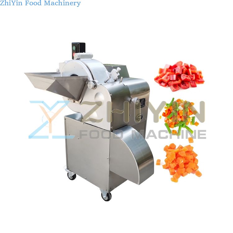 Root Vegetable Cutting Machine Fruit Onion Mango Dicing 14mm 12mm Processing Cutting Crusher Fruit Diced Machine