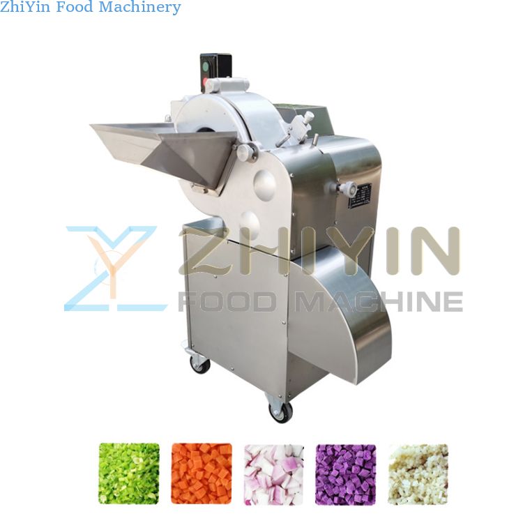 Vegetable Cutting Machine Fruit Onion Mango Dicing Processing Cutting Onion Crusher Fruit Root Vegetable Dicing Machine