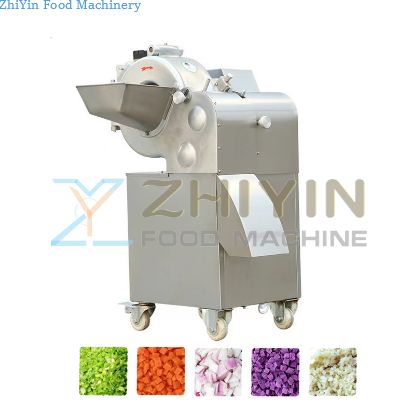 Industry Root Vegetable And Fruit Dicing Processing Fruit Ginger Carrot Diced 6mm Vegetable Cutting Machine