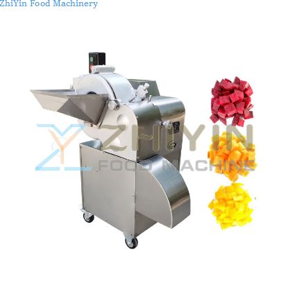 Fruits Vegetables Dicing Machine Root Vegetables Fruit Ginger Carrot Diced Processing Cutting Machine