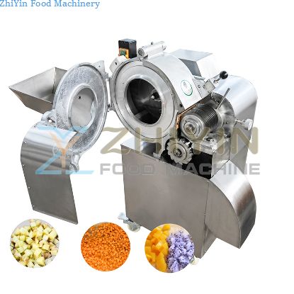 Root Vegetable Dicing Machine Electrical Fruits Mango Apple Diced Processing 4mm 14mm Diced Vegetable Cutting Machine