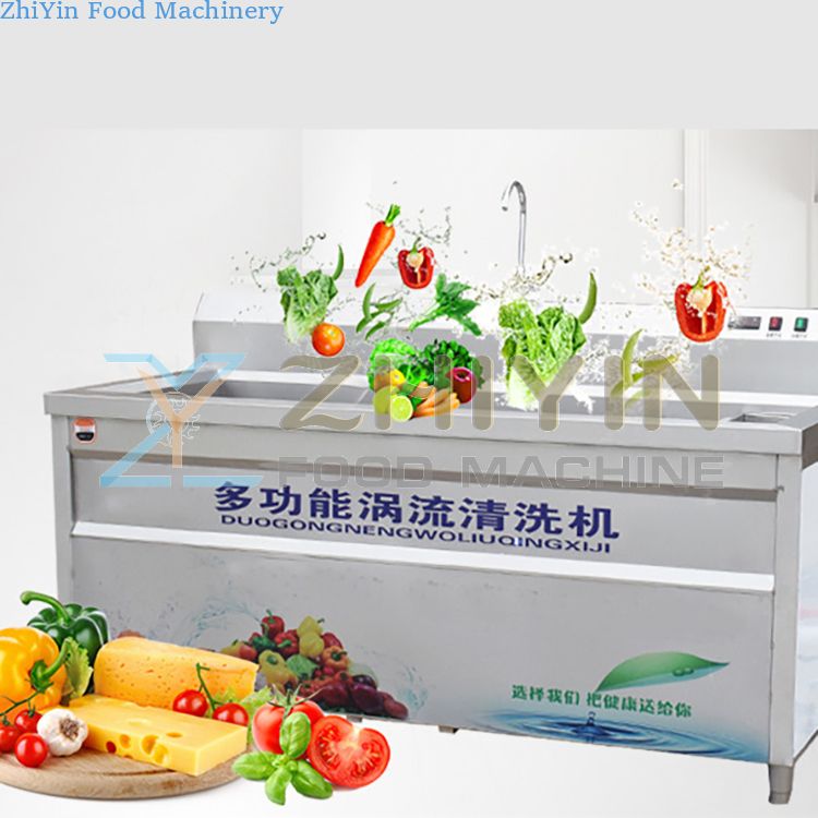 304 Stainless Steel Commercial Fruit Washing Machine Diced Vegetable Fruit Washer Equipment Citrus Fruit Cleaning Machine