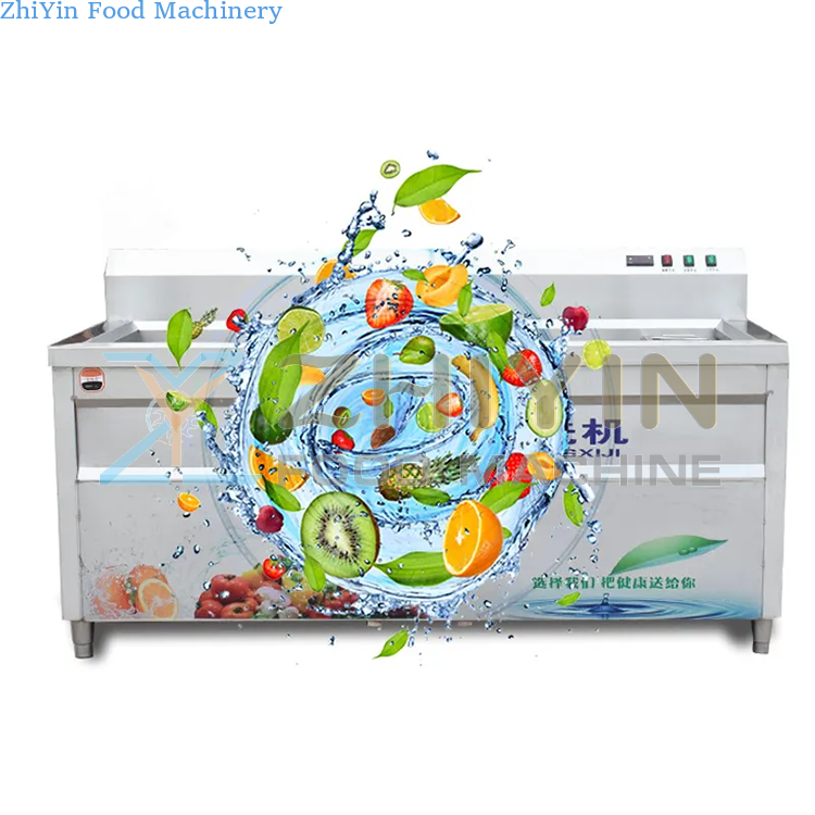 304 Stainless Steel Root Vegetables Fruit Washing Machinery Diced Vegetable Fruit Cleaning Equipment Citrus Fruit Washer Machine