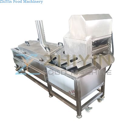 Electric Heating Automatic Fryer Snack Puffed Food Flip Frying Machine 304 Stainless Steel Automatic Temperature Control Fryer Equipment