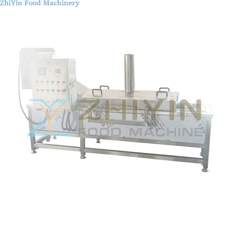 Puffed Food Electric Deep Fryer Electric Heating Potato Chips Snack Frying Line Continuous Flipping Basket Frying Machine