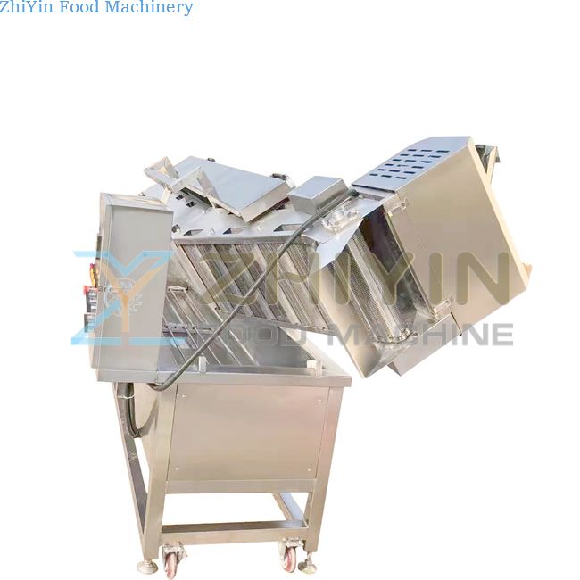 Industrial Electric Heating French Fries Frying Machine Automatic Snacks Food Frying Machine Potato Chips Making Line Fryer Customization