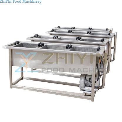 SUS 304 Commercial Industrial Bubble Fruit Avocado Mango Vegetable Potato Washing Machine Diced Root Vegetable Production Line