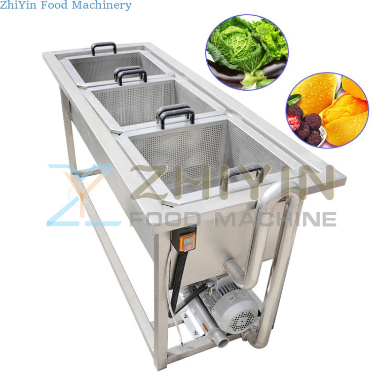 Fruit Industrial Washer Carrot Root Vegetable Air Bubble Washing Machinery Potato Cleaning Fruit and Vegetable Washing Machine