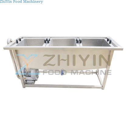 304 stainless steel Industrial Bubble Cleaning Fruit Avocado Mango Vegetable Potato Washing And Cleaning Machine Diced Root Vegetable Production Line