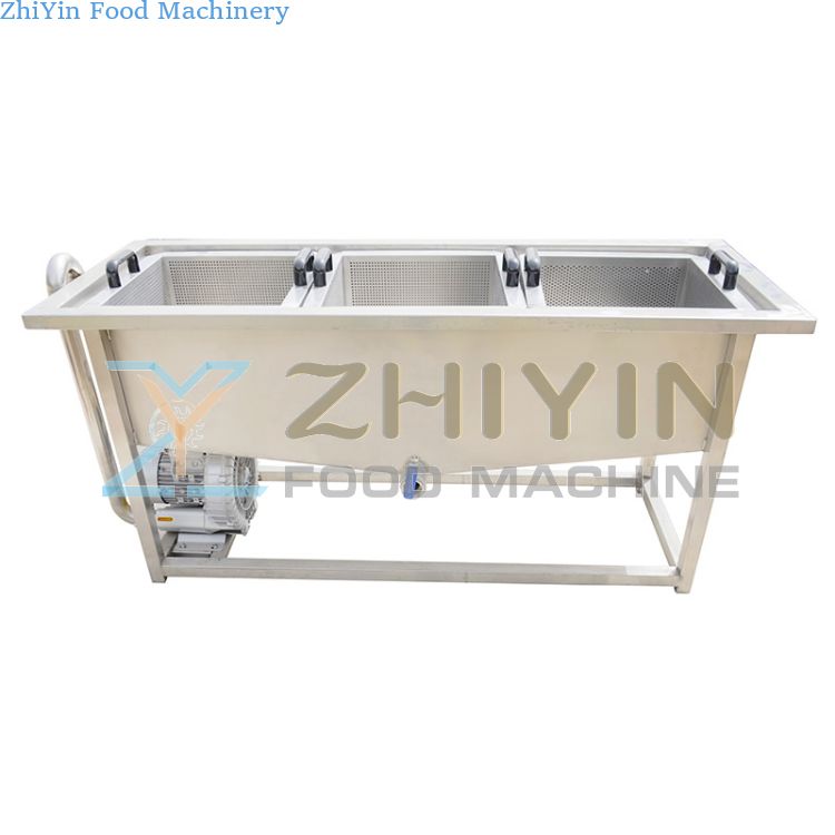 304 stainless steel Industrial Bubble Cleaning Fruit Avocado Mango Vegetable Potato Washing And Cleaning Machine Diced Root Vegetable Production Line