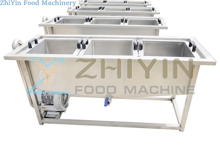 Small Commercial Vegetable Washing Basket Deep Cleaning Machine Bubble Vegetable Cleaning Machine Air Bubble Cleaning Machine