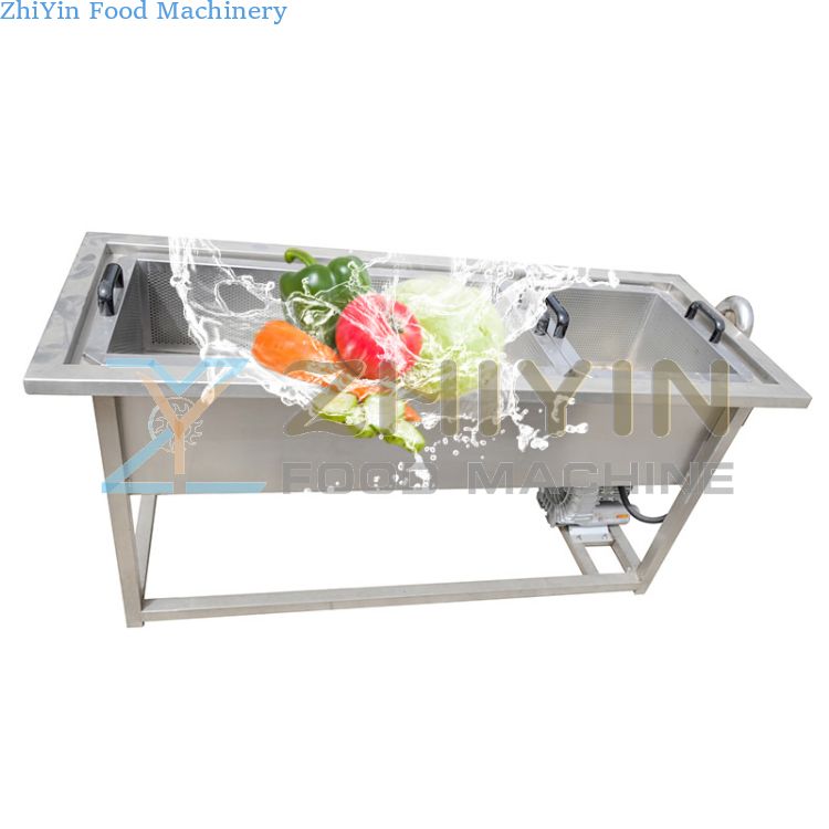 304 Stainless Steel Root Vegetable Cleaning Equipment Factory Price Fruit And Vegetable Diced Bubble Cleaning Machine