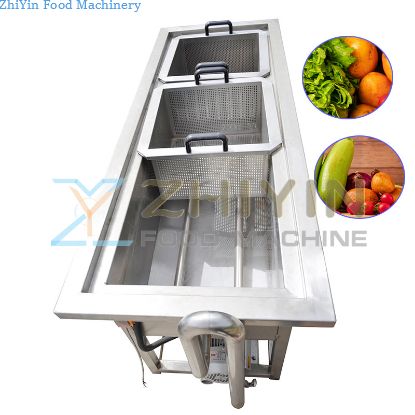 Root Vegetable Cleaning Washing Processing Machine Vegetable Dicing Slice Bubble Washing Machinery 304 Stainless Steel Material