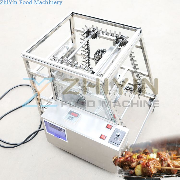 4kw Electric Heating Tube Meat Skewers Barbecue Machine Hotel Barbecue Machine Gluten Mutton Skewers Barbecue Machine Equipment Customization