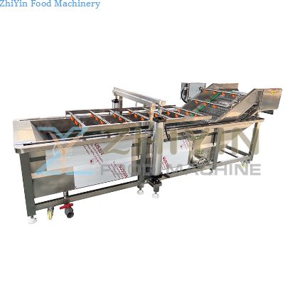 Root Vegetables Pepper Cleaning Machine Automatic Bubble Washing Machine For Fruits Root Vegetable Cleaning Processing Equipment