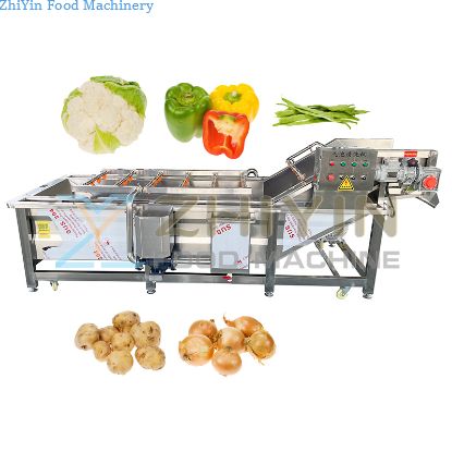 Vegetables Surf Washing Machine Fruits Cleaning Equipment Vegetable Fruit Diced Bubble Washing Machine