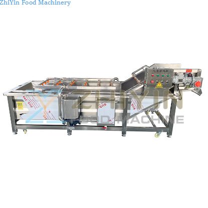 Vegetables Surf Bubble Cleaning Machine Fruits Cleaning Line Vegetable Fruit Diced Bubble Washing Equipment