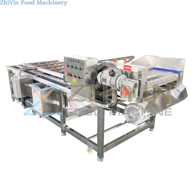 Root Vegetable Surf Type Bubble Cleaning Machine Fruits Cleaning Line Vegetable Fruit Diced Bubble Washing Equipment