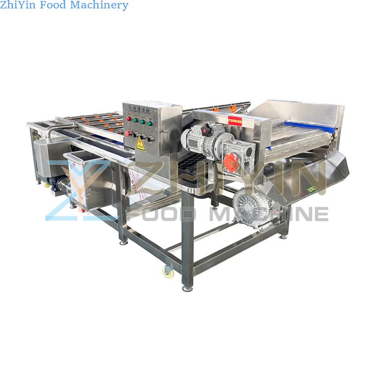 Vegetable And Dried Vegetable Package Processing Equipment Vegetable Fruit Diced Bubble Washing Cleaning Machinery