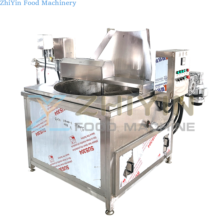 Automatic Chicken Rice Fried Machine Small Crisp Chicken Feet Fried Line Potato Chips Chips Fried Processing Equipment