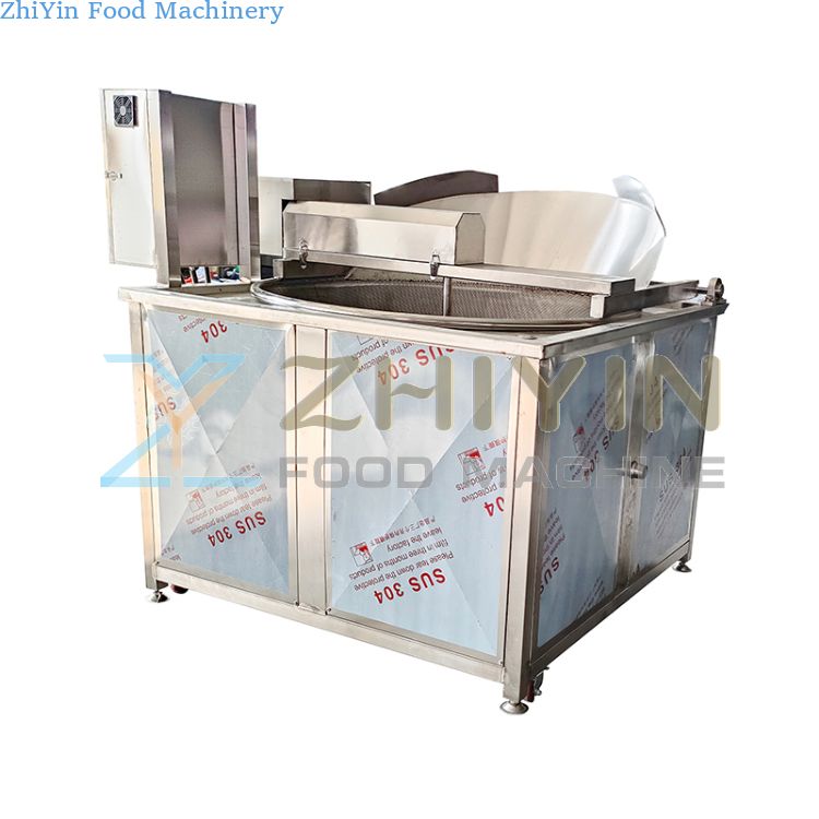 Commercial Automatic Electric Heating Nut Stir Frying Machine 304 Stainless Steel Snack Frying Equipment Potato Chip Deep Fryer