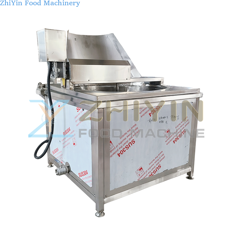 Food Snacks Potato Chips Frying Machine Bean Bubble Fryer Automatic Nuts Frying Line French Fries Fryer Equipment