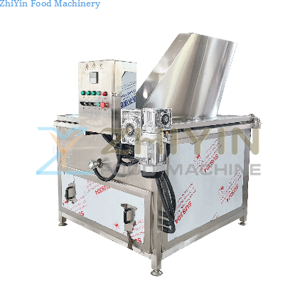 Electric Heating Fully Automatic Nut Frying Processing Equipment Stirring Fryer Oil-Water Separation Snack Frying Machine