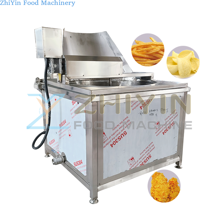 Electric Heating Automatic Stirring And Flipping Snacks Food Fryer Commercial Stainless Steel Food Automatic Snack Frying